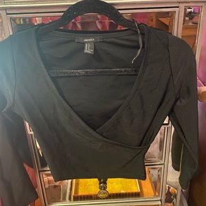 Forever 21 black crop top